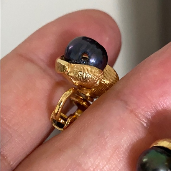 🖤Tahitian💕pearl clip on earrings - Picture 7 of 8